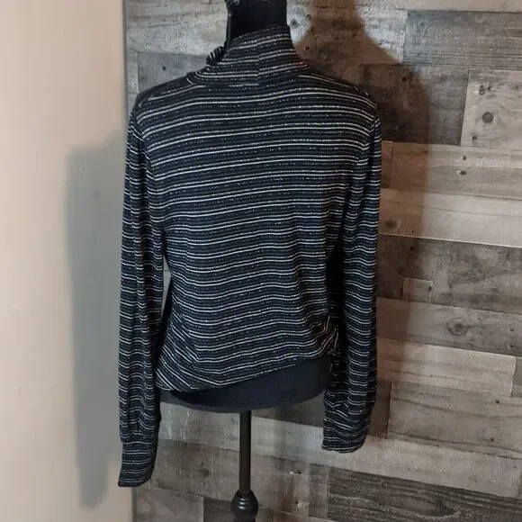 J Crew Metallic Turtleneck XL - Picture 3 of 6